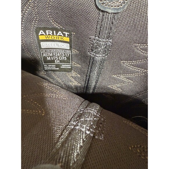 New Ariat Work Boots Men's Groundbreaker Steel Toe Work Boot 10014241 Size 13 D - Picture 8 of 12